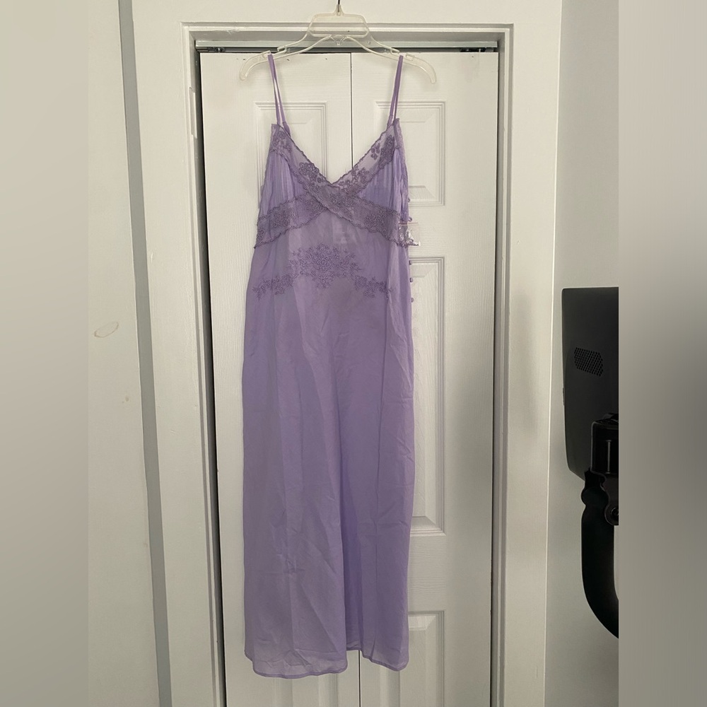 Free People Lavender Lace Chemise